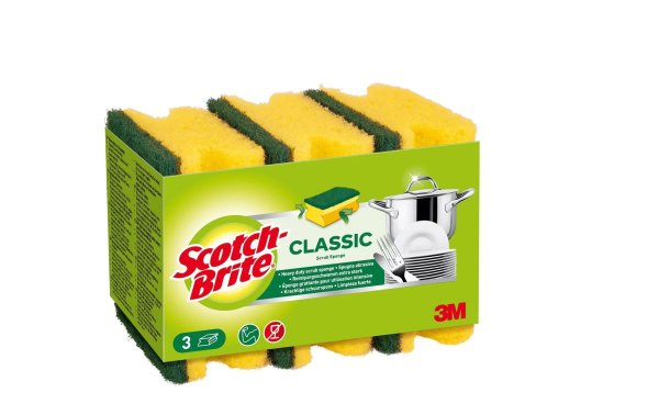 Scotch-Brite Schwamm Scotch-Brite Classic 3 Stück