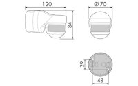 Swisslux Bewegungsmelder digitalSTROM Effekt 230° Aufputz