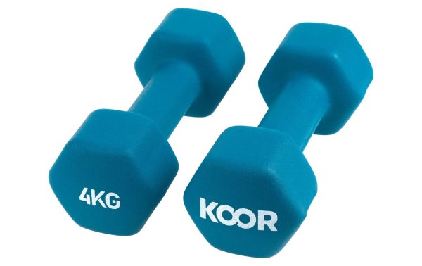 KOOR Kurzhantel-Set 4 kg, Türkis