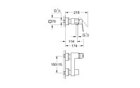 GROHE Duscharmatur Eurocube 1/2", Chrom