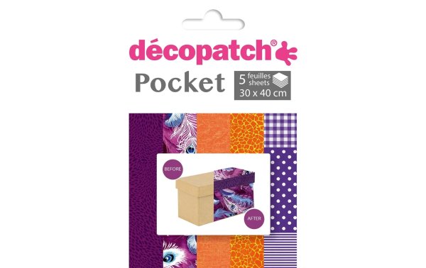 décopatch Decopatch-Papier Nr. 7, 5 Blatt