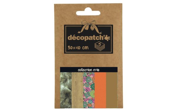 décopatch Decopatch-Papier Nr. 10, 5 Blatt