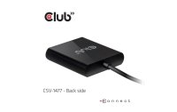 Club 3D Adapter USB Typ-A 3.1 - 2x DisplayPort 1.2
