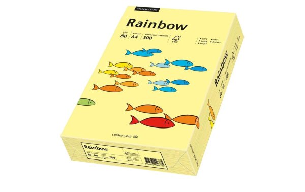 Rainbow Kopierpapier Rainbow 80 g/m² A4, Hellgelb