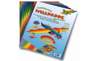Folia Wellpapier 3D Regenbogen Mehrfarbig