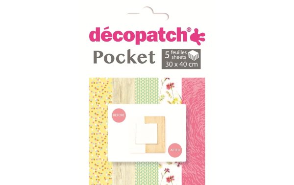 décopatch Decopatch-Papier Nr. 18, 5 Blatt