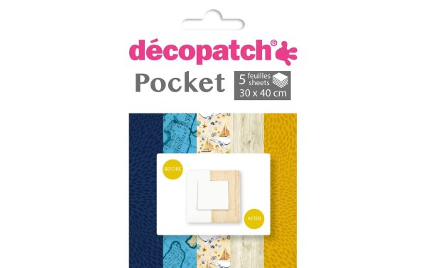 décopatch Decopatch-Papier Nr. 15, 5 Blatt