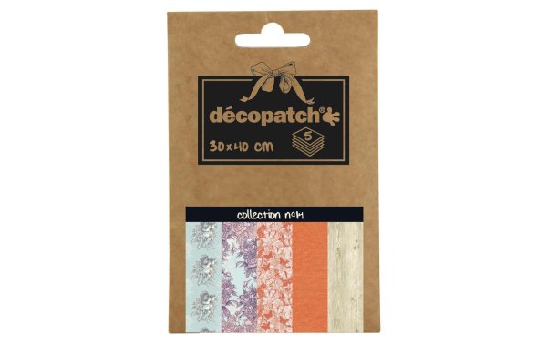 décopatch Decopatch-Papier Nr. 14, 5 Blatt