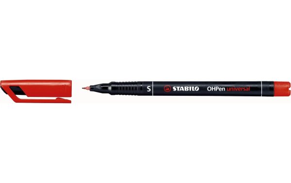 STABILO Folienstift OHPen universal 0.4 mm Superfein, Rot, 10 Stück