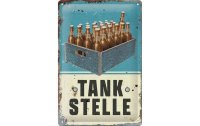 Nostalgic Art Schild Tankstelle Bier 20 x 30 cm, Metall