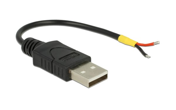 Delock USB-Stromkabel USB A - Offen 0.1 m