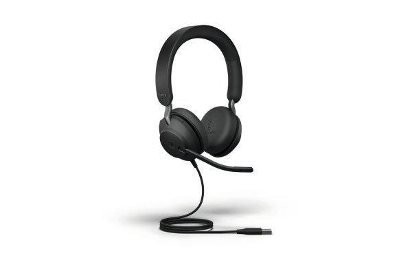 Jabra Headset Evolve2 40 SE Duo MS Schwarz, USB-A