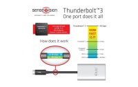 Club 3D Adapter USB Thunderbolt 3 - 2x DisplayPort 1.2