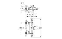 GROHE Badewannenarmatur Grohtherm 800 1/2", Chrom