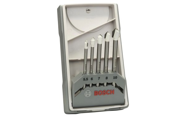 Bosch Professional Fliesenbohrer-Set CYL-9 Ceramic, 5.5 - 10 mm, 5-teilig