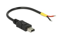 Delock USB-Stromkabel Mini-USB B - Offen 0.1 m