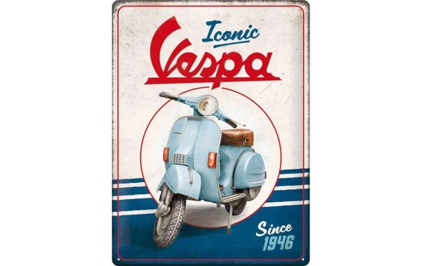 Nostalgic Art Schild Iconic Vespa since1946 30 x 40 cm, Metall