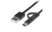 4smarts USB-Kabel 2A USB A - Micro-USB B/USB C 1 m