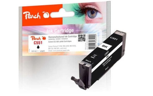 Peach Tinte Canon CLI-551PBK Photo Black