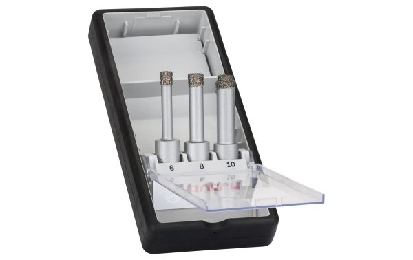 Bosch Professional Diamanttrockenbohrer-Set Easy Dry, 6 / 8 / 10 mm, 3-teilig