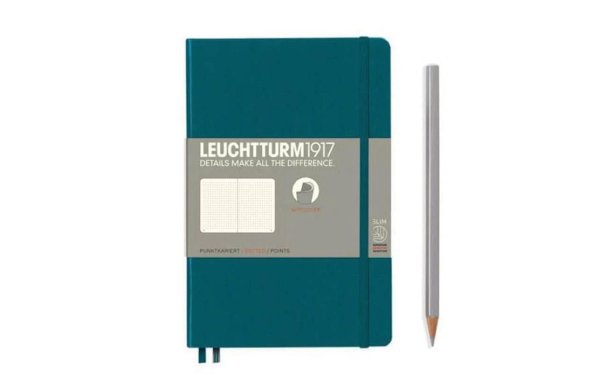 Leuchtturm Notizbuch Paperback Softcover B6, Dot, Blaugrün