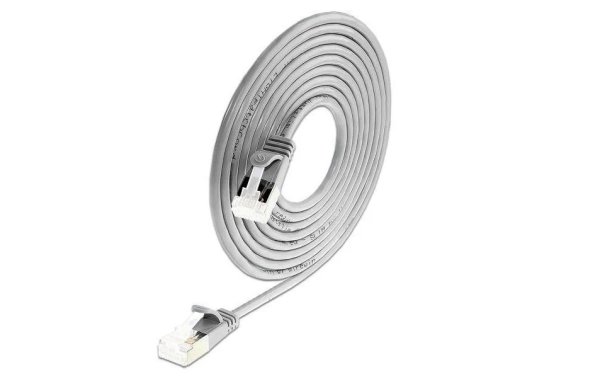 SLIM Slimpatchkabel  Cat 6A, U/FTP, 1.5 m, Grau