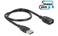 Delock USB 2.0-Kabel ShapeCable USB A - USB A 0.5 m