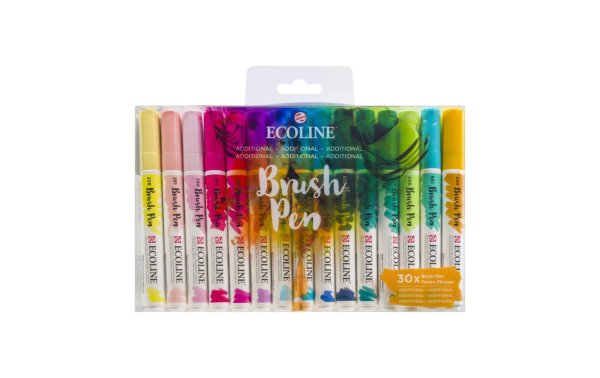 Talens Brushpen Ecoline Basic Additional 30er Set