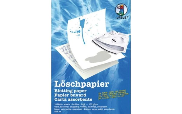 URSUS Löschpapier DIN A5, 10 Blatt