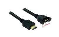 Delock Kabel HDMI – HDMI, 1 m 4K, 30 Hz, zum...