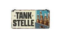 Nostalgic Art Schild Tankstelle Bier 15 x 20 cm, Metall