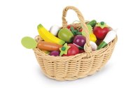 Janod Spiel-Lebensmittel Obst- und Gemüsekorb 24-teilig