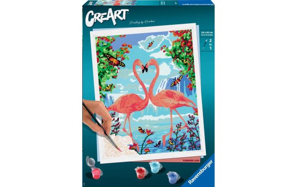 Ravensburger Malen nach Zahlen CreArt: Flamingo Love
