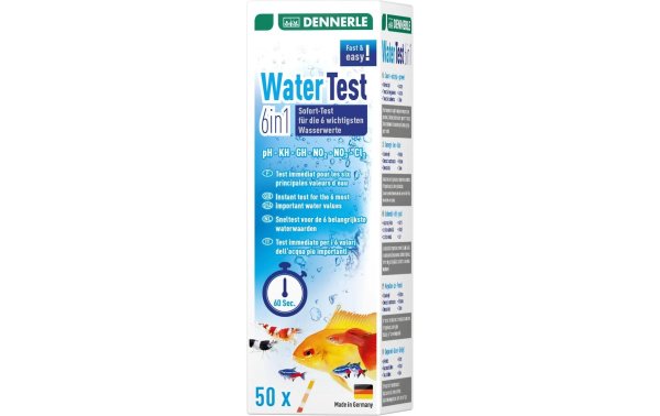 Dennerle Wassertest 6 in 1, 50 Stück