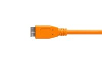 Tether Tools Kabel USB-C 3.0 Micro-B Right Angle 4.6 Meter – orange