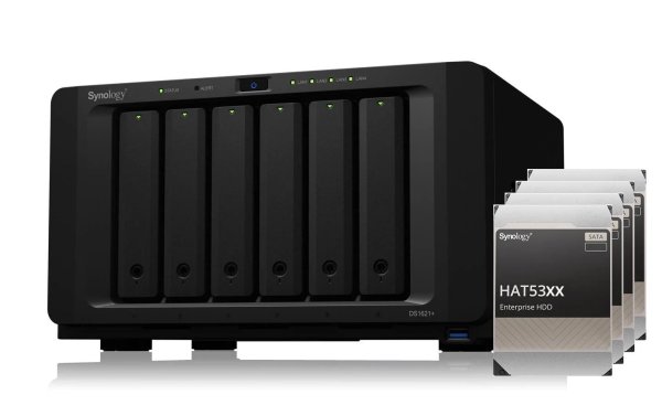 Synology NAS DiskStation DS1621+ 6-bay Synology Enterprise HDD 24 TB