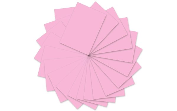 URSUS Tonzeichenpapier A4, 130 g/m², 100 Blatt, Rosa