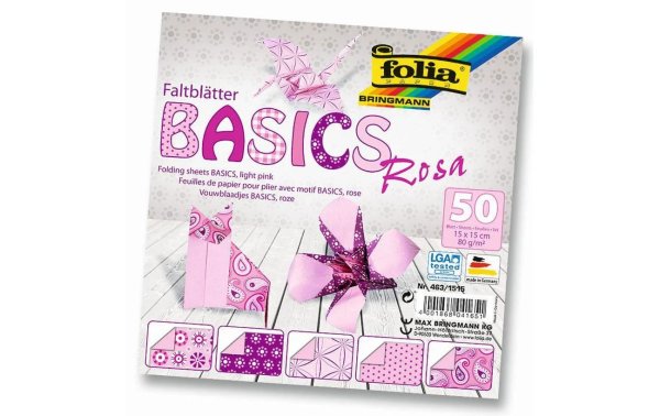 Folia Faltblätter Basics  Rosa