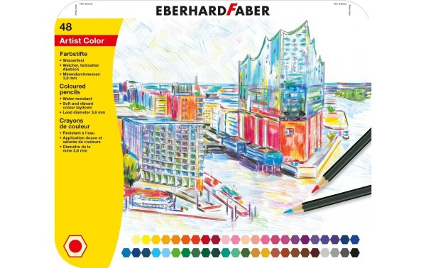 Eberhard Faber Farbstifte Artist Color, 48 Stück, Wasserfest
