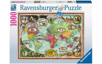 Ravensburger Puzzle Mit dem Fahrrad um die Welt