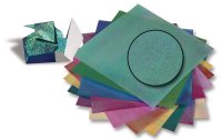 Folia Bastelpapier Irisierende Punktprägung Mehrfarbig