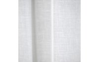 Casa Leon Tagvorhang mit Faltenband Wiola, Weiss 140 x 175 cm, Weiss