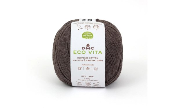 DMC Wolle Eco Vita 100 g, Braun