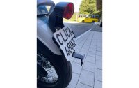 21CARS Kennzeichenhalterset Klick Motorrad, Schwarz