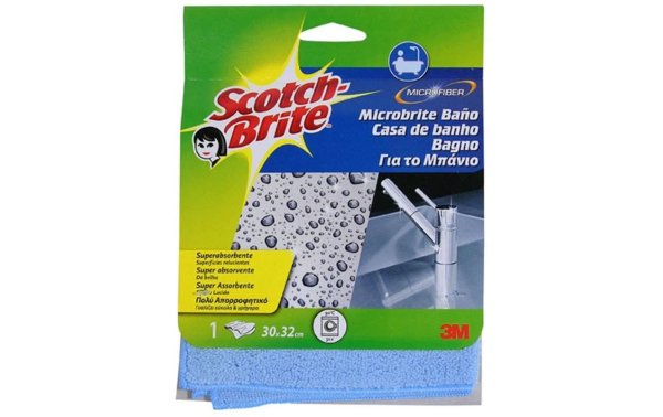 Scotch-Brite Mikrofaser-Reinigungstuch Scotch-Brite Bad Tuch Blau