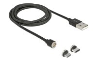 Delock USB-Kabel magnetisch 2in1 USB A - Micro-USB B/USB...