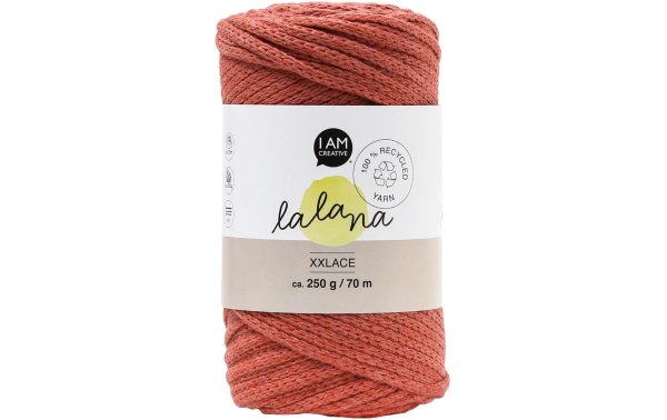 lalana Wolle Xxlace 250 g, Rostbraun