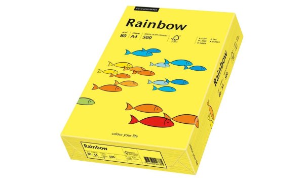 Rainbow Kopierpapier Rainbow 80 g/m² A4, Mittelgelb