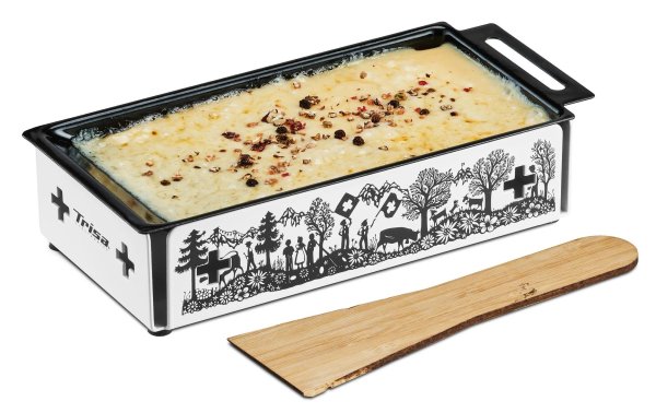 Trisa Teelicht-Raclette Kitchenette, Schwarz/Weiss