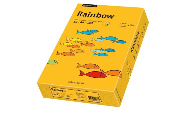 Rainbow Kopierpapier Rainbow 80 g/m² A4, Mittelorange